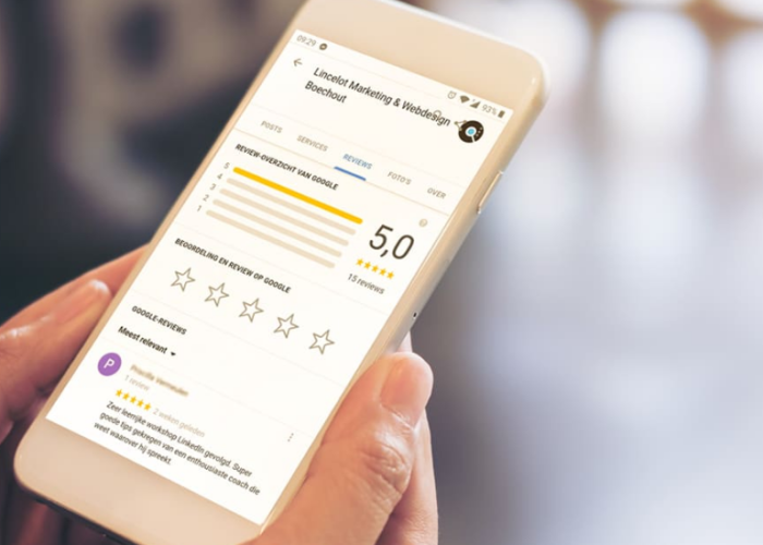 review achterlaten via telefoon